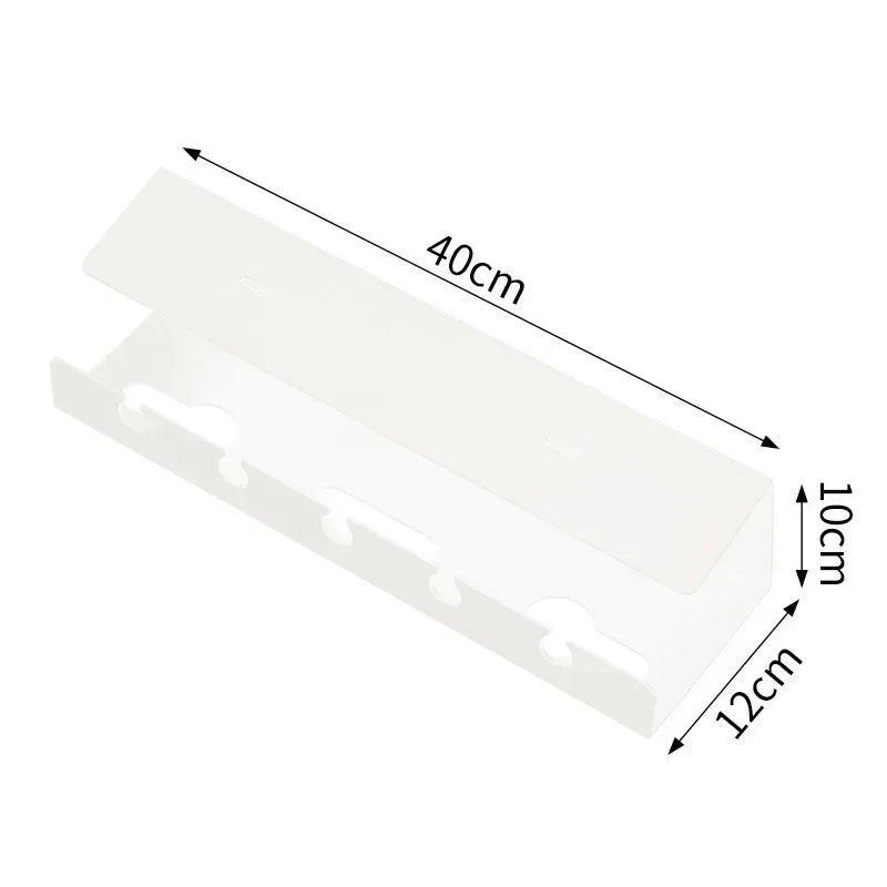 Under-Desk Cable Management Tray with Clamp Mount