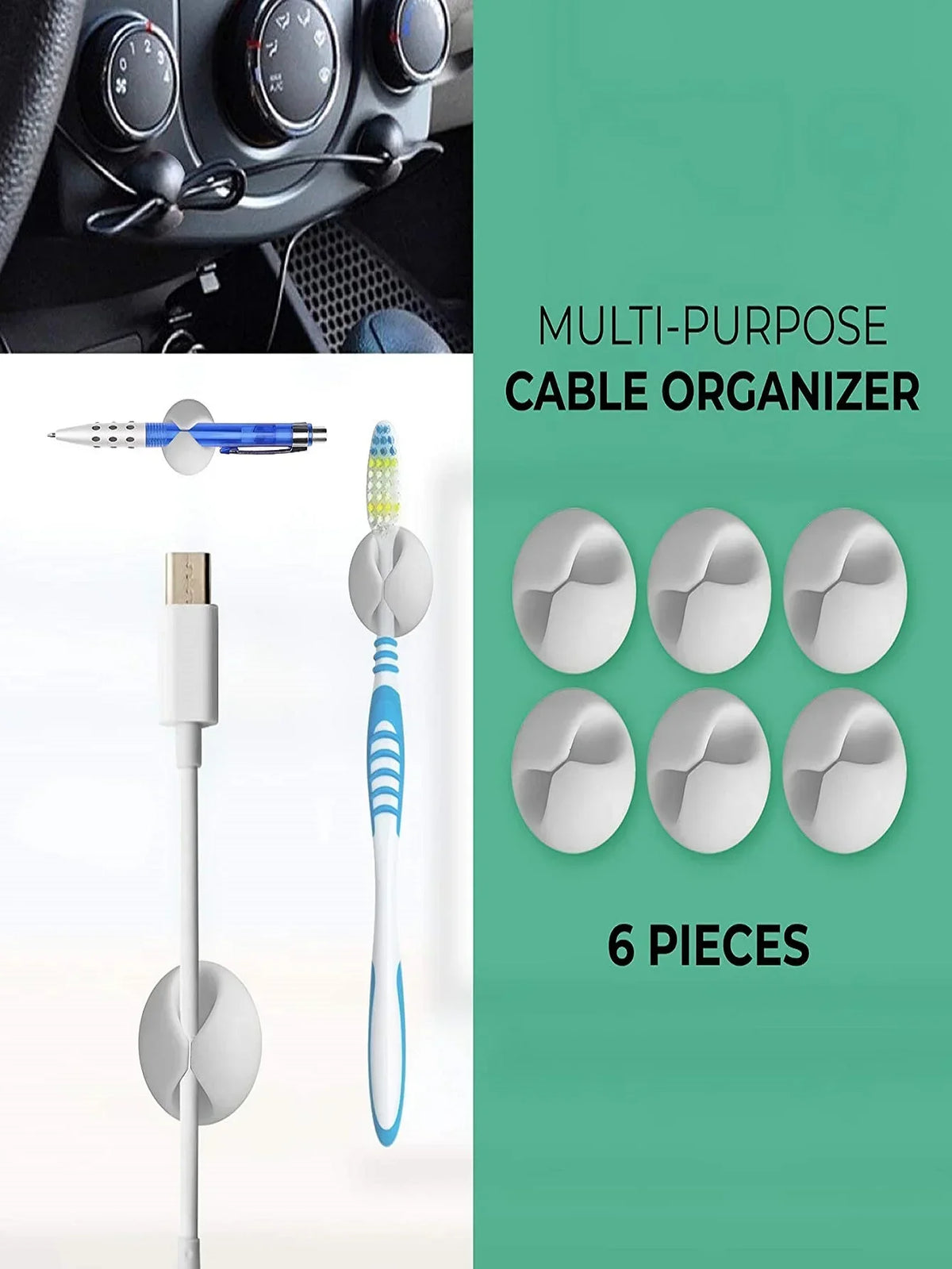 ForgeClip 6-Piece Cable Clips