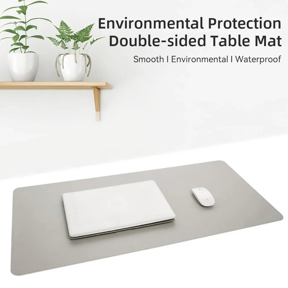 ForgeGrip PU Leather Desk Protector Mat