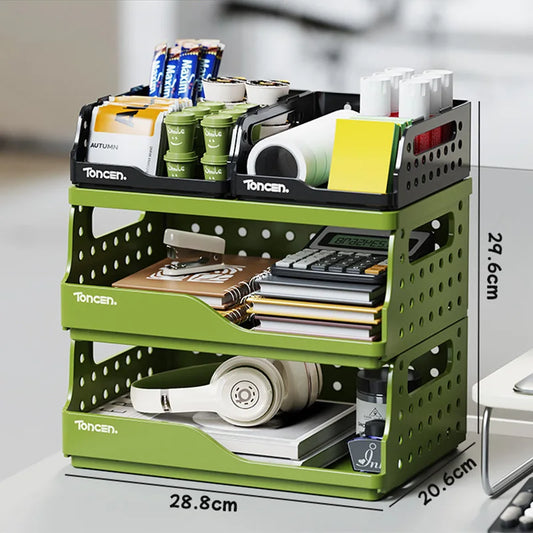 ForgeBox 3-Tier Stackable Desk Organizer