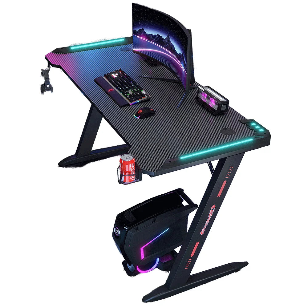 Gaming Desk with RGB LED Lights