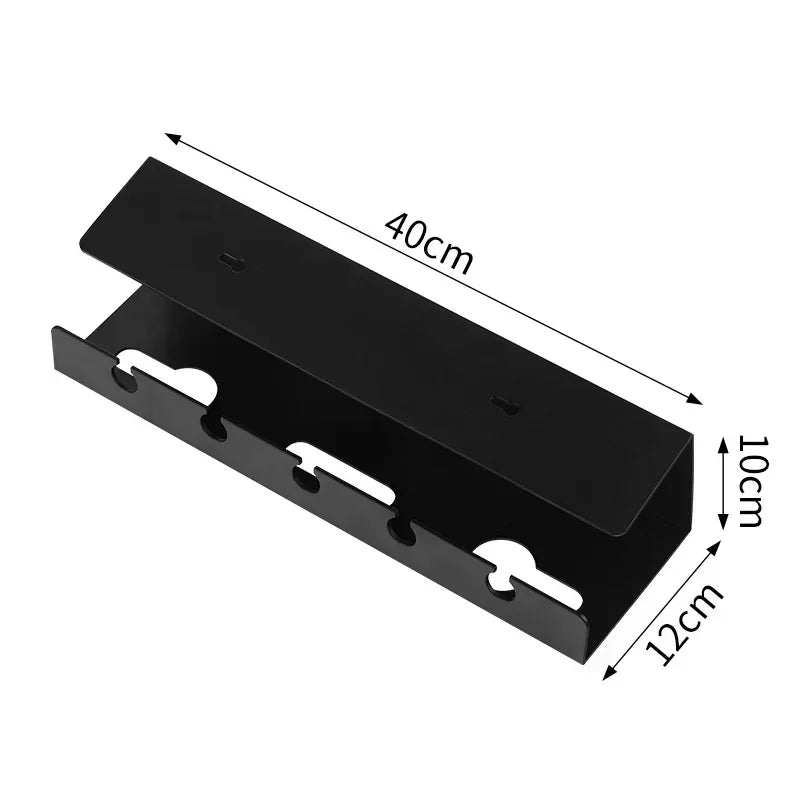 Under-Desk Cable Management Tray with Clamp Mount