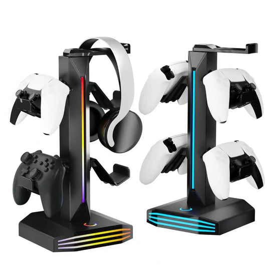 ForgeHook RGB Headset & Controller Stand — USB Hub