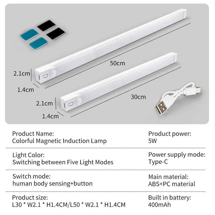 ForgeGlow RGB Motion-Sensor Desk Light