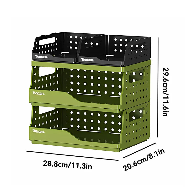 ForgeBox 3-Tier Stackable Desk Organizer