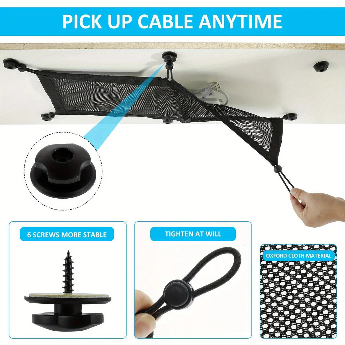 ForgeNet Under-Desk Cable Mesh