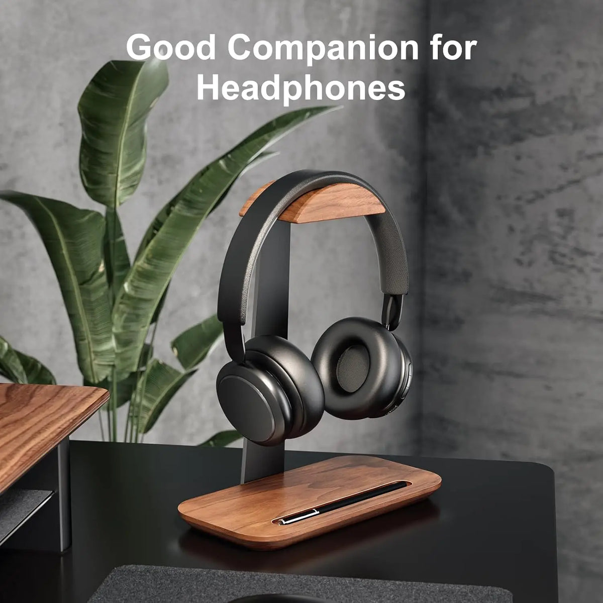 ForgeHook Walnut Headset Stand