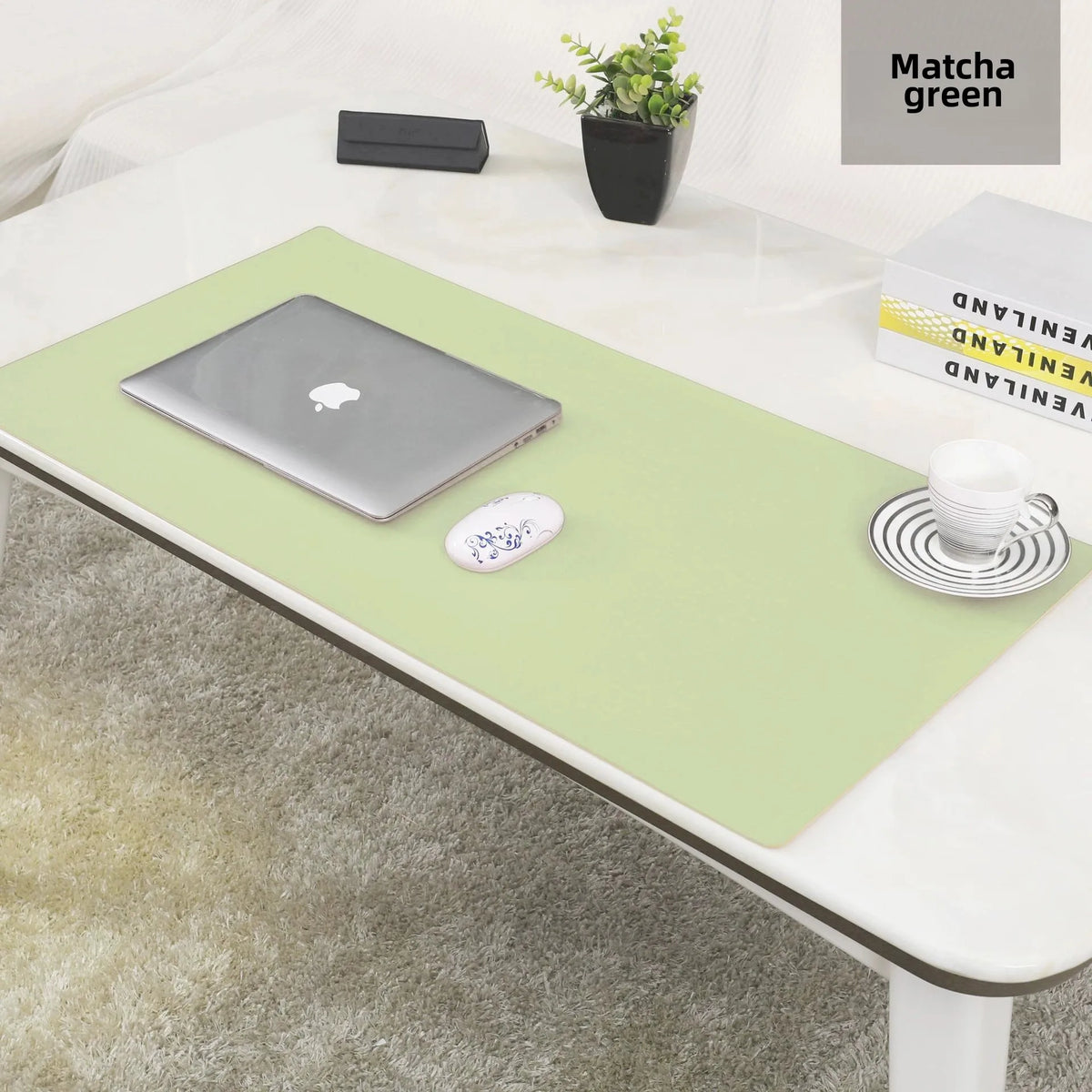 ForgeGrip PU Leather Desk Protector Mat