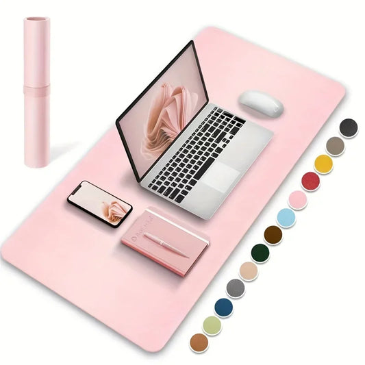 ForgeGrip PU Leather Desk Protector Mat