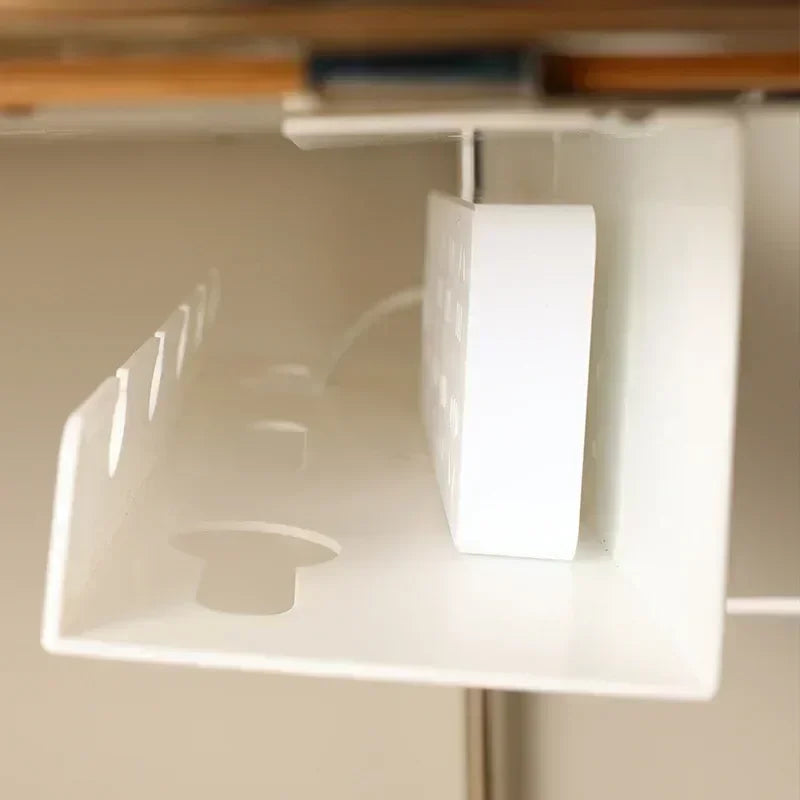 Under-Desk Cable Management Tray with Clamp Mount